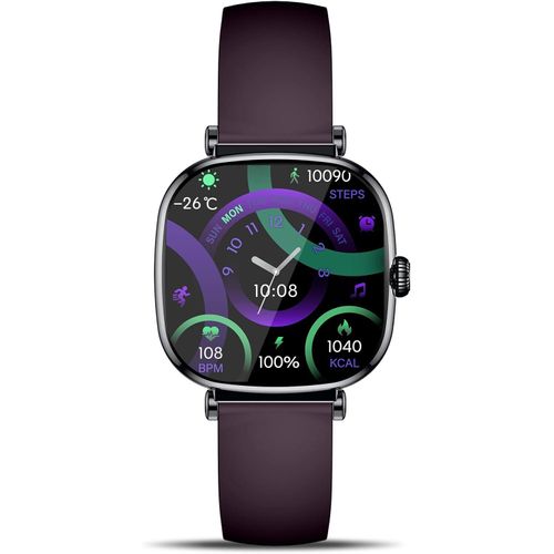 Smartwatch Damen mit Telefonfunktion 24H Herzfrequenz/Stress, SpO2 Pulsmesser Schlafmonitor DIY Dial 100+ Sportmodi IP68