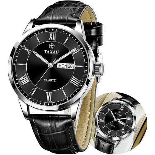 Uhren Herren Gentleman Herrenuhr Business Freizeit Herren Uhren Luxus Herren Armbanduhr Römische Ziffern Männer Uhr Mit Datums- & Tagesanzeige Herren