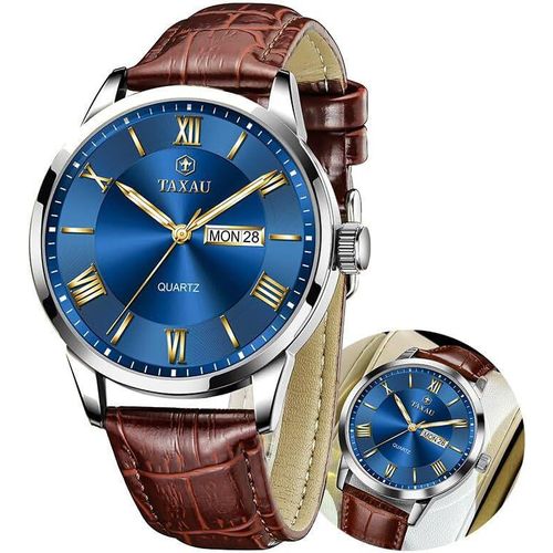 Uhren Herren Gentleman Herrenuhr Business Freizeit Herren Uhren Luxus Herren Armbanduhr Römische Ziffern Männer Uhr Mit Datums- & Tagesanzeige Herren