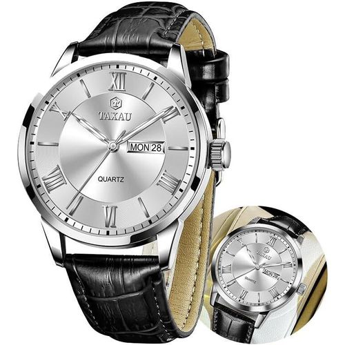 Uhren Herren Gentleman Herrenuhr Business Freizeit Herren Uhren Luxus Herren Armbanduhr Römische Ziffern Männer Uhr Mit Datums- & Tagesanzeige Herren