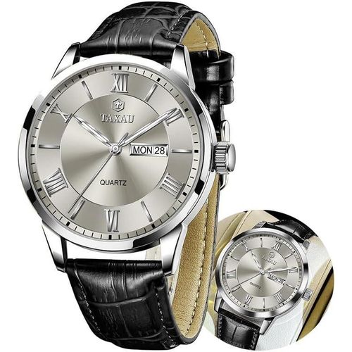 Uhren Herren Gentleman Herrenuhr Business Freizeit Herren Uhren Luxus Herren Armbanduhr Römische Ziffern Männer Uhr Mit Datums- & Tagesanzeige Herren