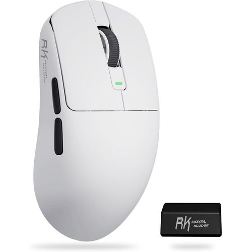 RK ROYAL KLUDGE M3 Gaming Maus Kabellos, 47g Ultralight, 30K DPI PAW3950 Optical Sensor, 8K Polling, Bluetooth/USB-C/2,4 GHz Wireless Gaming Mouse