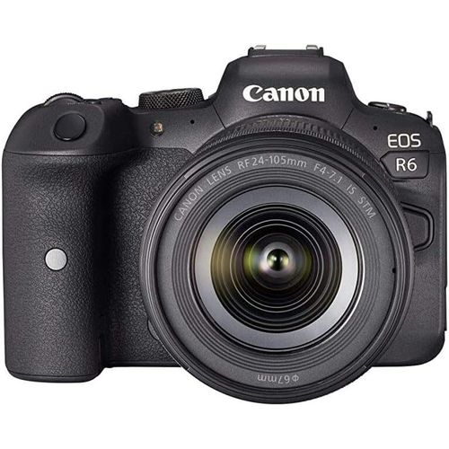 Canon EOS R6 Vollformat Systemkamera - Gehäuse + Objektiv RF 24-105mm F4-7.1 IS STM (spiegellos, 20,1 MP, 4K UHD, 5 Achsen Bildstabilisator,