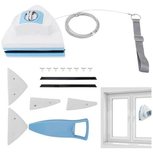 Windschutzscheibenreinigungswerkzeug, doppelseitiger Fensterreiniger, einstellbare Windschutzscheibe Ergonomische Magnetpinsel, Haushaltswerkzeug