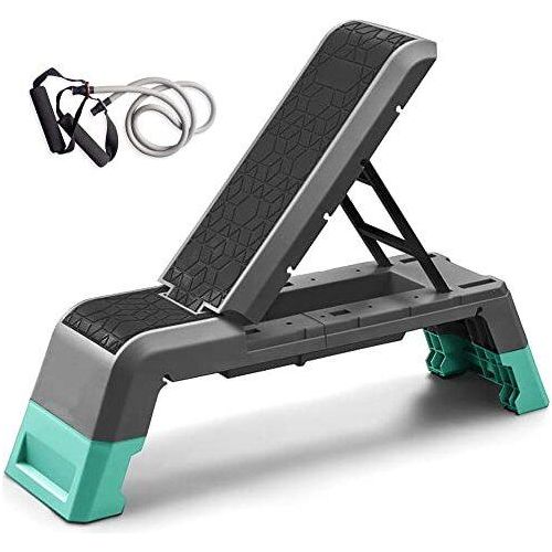 Leikefitness Multifunktional Aerobic Deck Cord -Trainingsplattform, einstellbare Hantelbank, Gewicht professioneller Fitnessgeräte Home Fitnessstudio