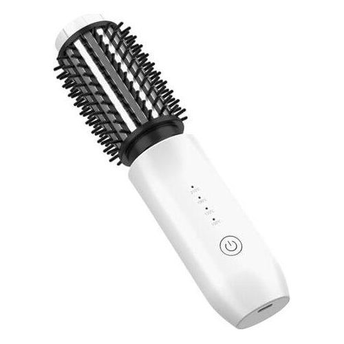 Wireless Curling Pinselstyling Pinsel Volumiser: Ioneneisen Wärme 150-210 ° C Intelligentes Verbrühungsschutz tragbarer USB-Lockenwurzelwurzelschloss