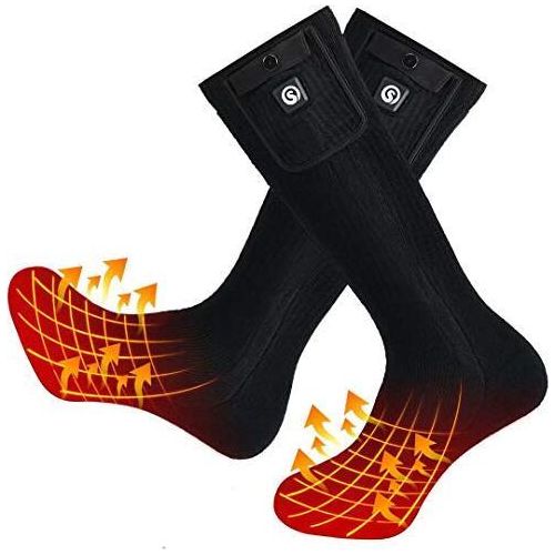 Beheizte Socken Männer Frauen 7,4 V 2200 mah elektrische wiederaufladbare Batteriesocken, wärmende Winter Baumwoll Fußwärmer Skifahren, Jagd, Angeln,