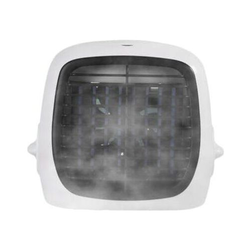 Cabilock 2 x tragbare Klimaanlagen Mini -Luftbefeuchter Kühler Lüfter Conditioner persönliche Einheit Kühlung LED ABS Weiß