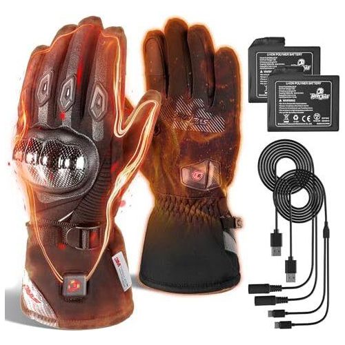 Erhitzte Handschuhe Motorrad Winter Männer USB 3000 mAh wiederaufladbar warm winddicht wasserdichte Touchscreen Elektrische Handwärmer xl