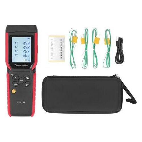 UT325F Thermoelement intelligent hochpräzise digitale 4 Kanalkontakt -Pyrometer -Datenübertragung Stahl Metallverarbeitung, Kunststoffpapier