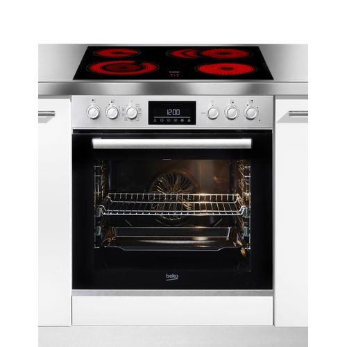 BEKO Elektro-Herd-Set "BBUM12320XMPE", A+ (A+++-D), grau (edelstahl), Herdsets