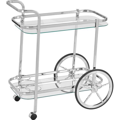 Küchenwagen HOME AFFAIRE, silber (silberfarben), B:69cm H:75cm T:43cm, Rollwagen