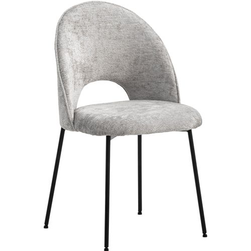 Stuhl HOME AFFAIRE, grau (grau, schwarz), B:49cm H:83cm T:53cm, Stühle, mit Metallgestell