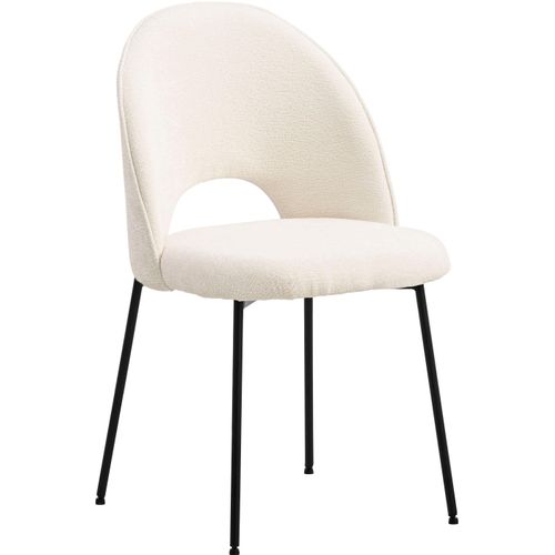 Stuhl HOME AFFAIRE, beige (beige, schwarz), B:49cm H:83cm T:53cm, Stühle, mit Metallgestell