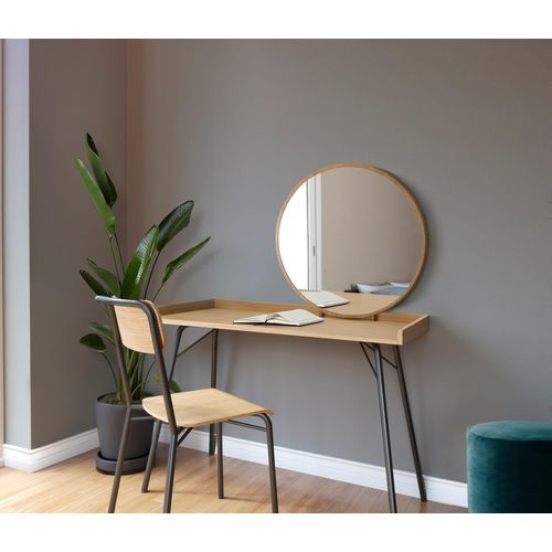 Schminktisch ANDAS, braun (eiche), B:115cm H:78cm T:52cm, Tische, besonderes Design