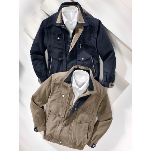 Blouson MARCO DONATI, Herren, Gr. 52, beige, 100% Polyester, unifarben, Langarm, Jacken