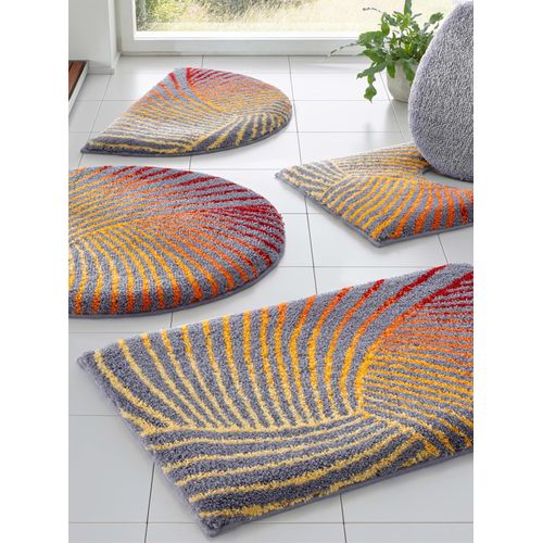 Badematte GRUND Gr. 1, grau (grau, terra), rechteckig (60cm x 90cm),, Badematten
