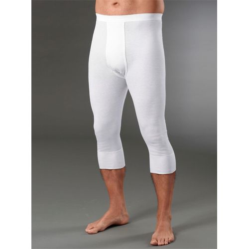 Lange Unterhose KINGS CLUB, Herren, Gr. 10, Doppelripp, weiß, 100% Baumwolle, Unterhosen