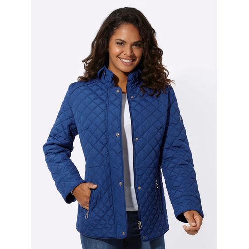 Steppjacke CASUAL LOOKS, Damen, Gr. 40, blau (royalblau), 100% Polyester, Wattierung:100% Polyester, unifarben, Langarm, Jacken