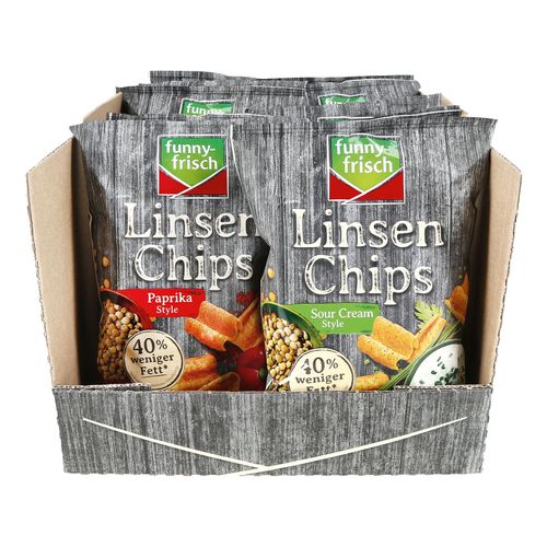 funny-frisch Linsenchips 90 g, verschiedene Sorten, 12er Pack