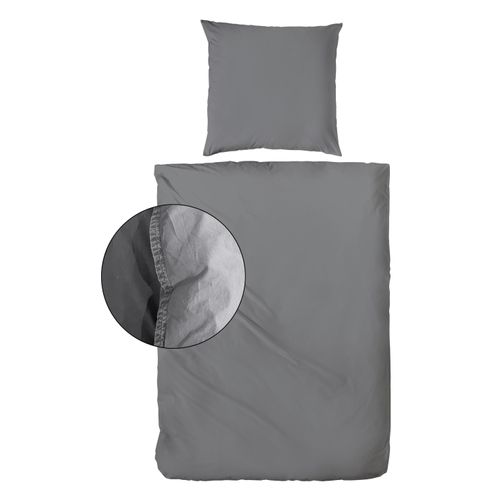 Bettwäsche STONEWASH anthrazit