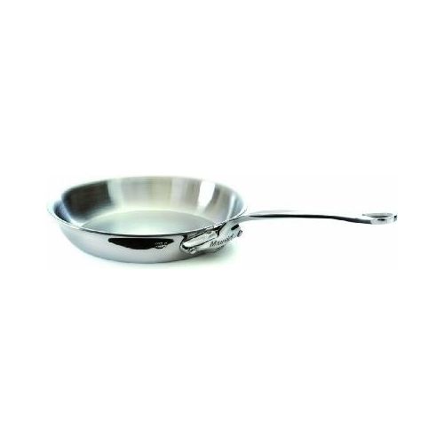 Mauviel 5213 26 Frypan M.cook Ronde Bratpfanne, 26 cm max. Durchmesser, Edelstahl, Induktionsherd-geeignet