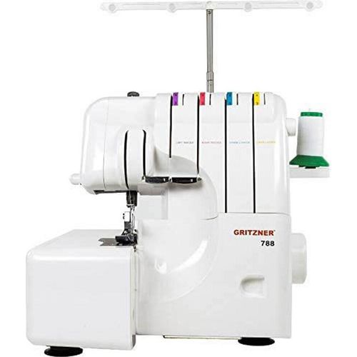 Gritzner 788 Nähmaschine Overlock mit LED-Nählicht Auffangschale und Handbuch