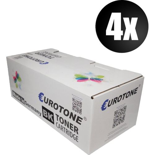 4x XXL Eurotone Toner Alternative für Dell 593-BBBJ 8PTH4 Black Schwarz