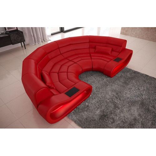 Big Sofa Concept Ledersofa mit Beleuchtung Echtleder