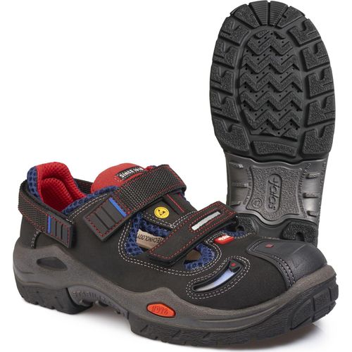 Sicherheitssandale JALAS 3820R RESPIRO | 1 Paar schwarz, S1 SRB, Gr. 38