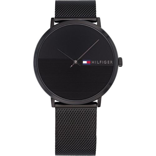 Tommy Hilfiger Uhr Analog Quarzuhr Herren Schwarzes Edelstahlarmband 1791464 Klassisch