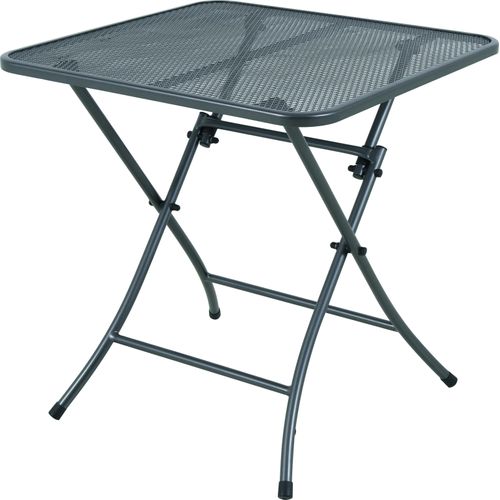 MWH Streckmetalltisch Café Latte 70x70x72cm rechteckig, eisengrau