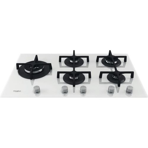 Whirlpool GOA 9523/WH Einbau-Gaskochfeld, 90 cm, 5 Brenner, weiß
