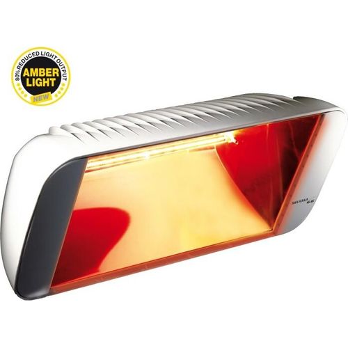 Infralogic Infrarot Heizstrahler 2000W in Weiß oder Anthrazit mit IP65, Farbe:Weiß