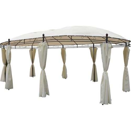 Pavillon Oval Wasserdicht L 530 x B 350 x H 260 cm, Beige