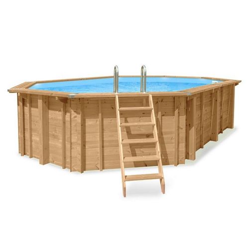 Bali Holzpool oval 8,40 x 4,90 x 1,38 m | Basic-SET