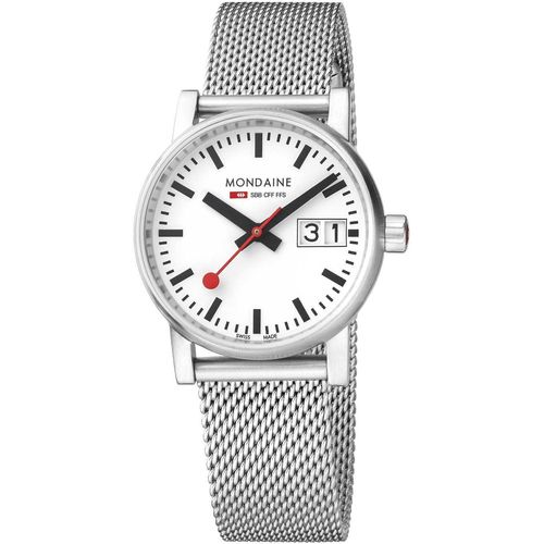 Mondaine Herren Uhr Armbanduhr 40 mm MSE.40210.SM evo2 Edelstahl