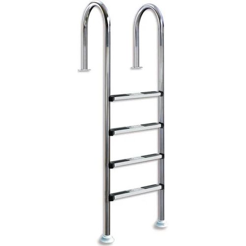 Interline Edelstahl Pool Leiter Einbauleiter 4-Stufen 120 cm für Stahlwand Becken (MTH, Future, usw.), V4A