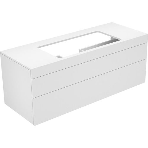 Keuco Waschtischunterbau EDITION 400 1400 x 546 x 535 mm, ohne Hahnlochbohrung trüffel/trüffel