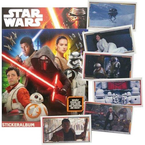 Star Wars Erwachen der Macht - Sammelsticker - Komplettsatz+Leeralbum