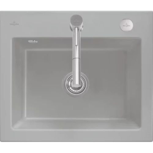 Villeroy & Boch Spüle 60 S SUBWAY 600 x 510 mm Exzenterbetätigung fossil
