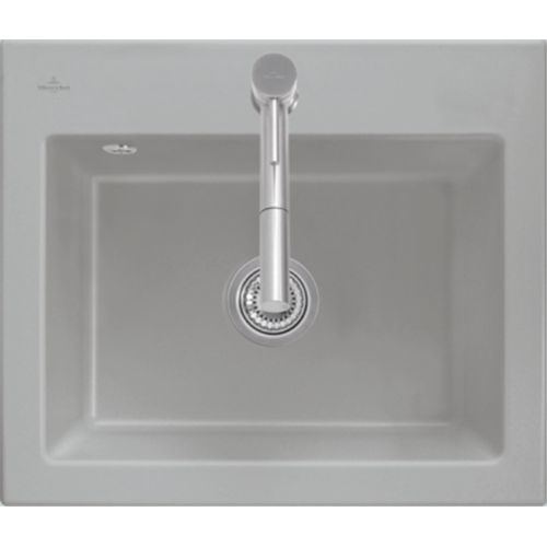 Villeroy & Boch Spüle 60 S SUBWAY 600 x 510 mm Exzenterbetätigung graphit
