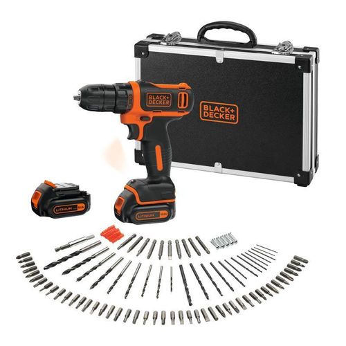 Black & Decker BDCDD12BAFC Bohrmaschine Schwarz, Orange