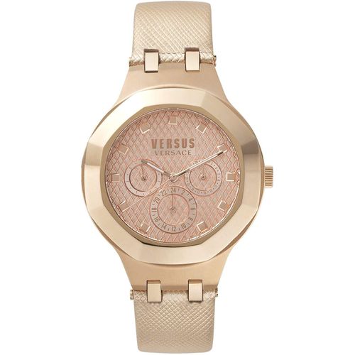 Versus by Versace VSP360317 Laguna City roségold Leder Armband Uhr Damen NEU