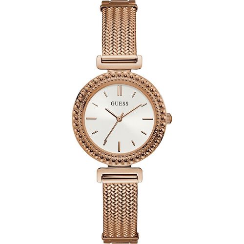 Guess W1152L3 Monroe weiss roségold Edelstahl Armband Uhr Damen NEU