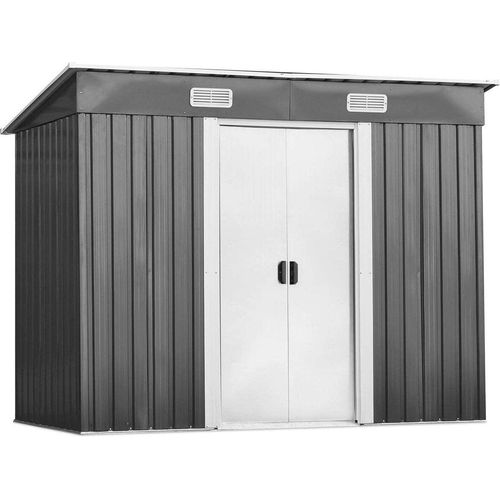 COSTWAY Gerätehaus Metall Gartenhaus 5m³ 238x131x181cm