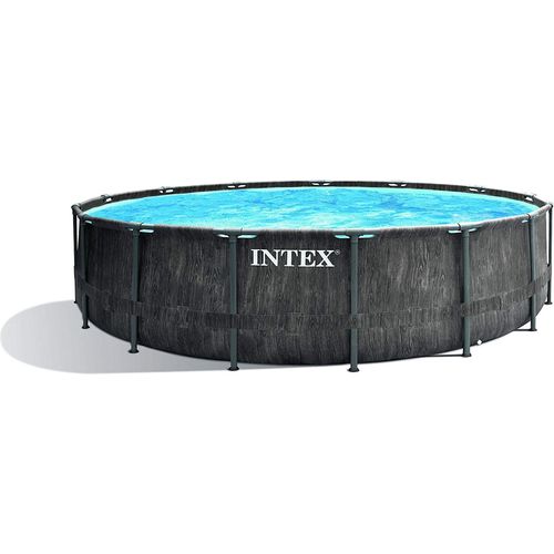 INTEX 26742GN - Greywood Prism Frame Pool (457x122cm) Gartenpool Aufstellpool