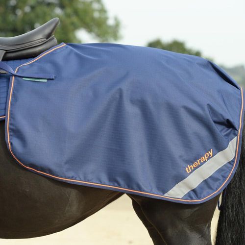 Bucas Therapie-Nierendecke Ausreitdecke Bucas Therapy Quarter Sheet Navy/Orange 145