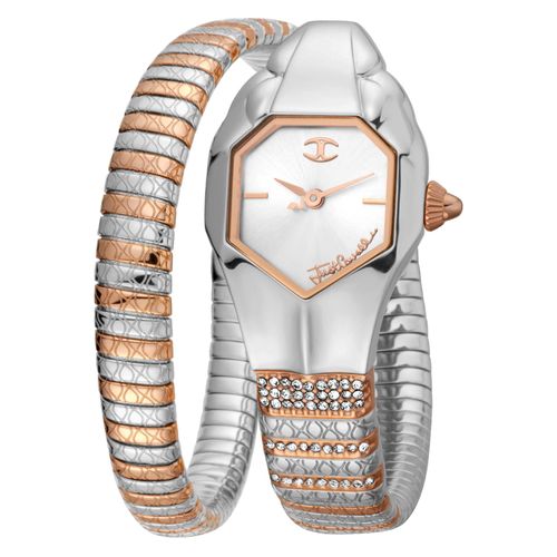 Uhr Just Cavalli JC1L113M0055 Edelstahlband Farbe: Bicolour Dial Silber Analog Damen