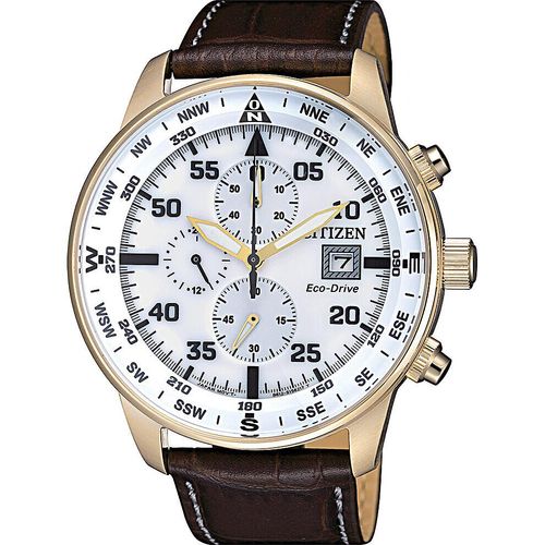 Chronograph Citizen Braun Mit Schraube Kollektion Aviator - mann